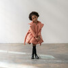 Quilted Nylon Pinafore Dress, Coral - Dresses - 2