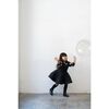 Quilted Nylon Pinafore Dress, Black - Dresses - 4