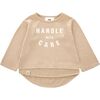 Long Sleeve T-shirt, Beige - T-Shirts - 1 - thumbnail