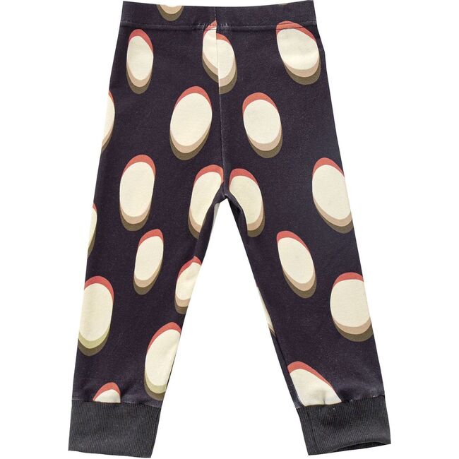 Jersey Leggings with Rib Cuff, Black - Leggings - 3