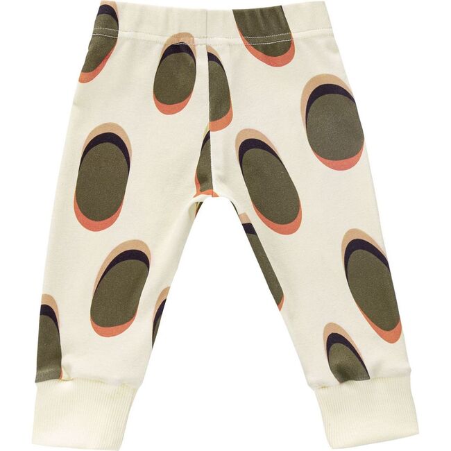 Baby Leggings with Rib Cuffs, Cream - Leggings - 2