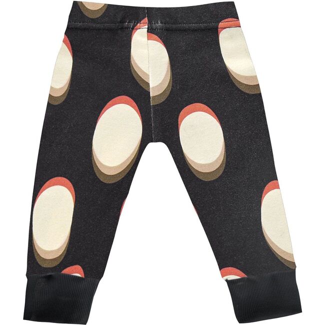 Baby Leggings with Rib Cuffs, Black - Leggings - 2