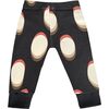 Baby Leggings with Rib Cuffs, Black - Leggings - 2
