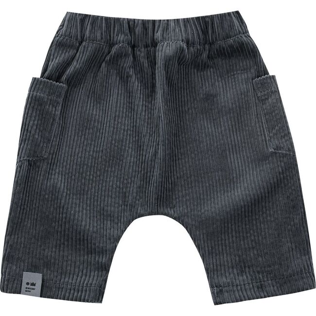 Baby Corduroy Harem Pants, Vintage Black - Pants - 1