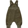 Baby Corduroy Dungarees, Olive - Overalls - 1 - thumbnail
