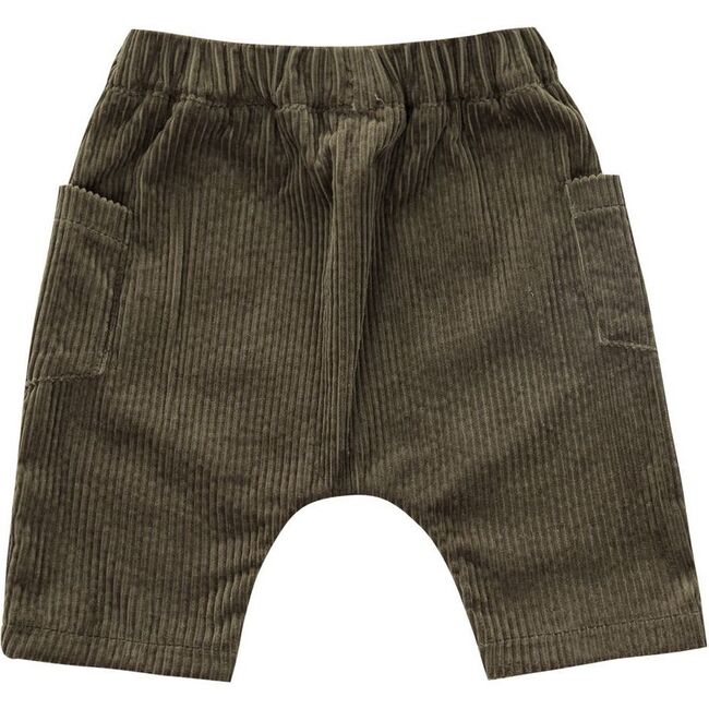 Baby Corduroy Harem Pants, Olive - Pants - 2