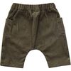 Baby Corduroy Harem Pants, Olive - Pants - 2