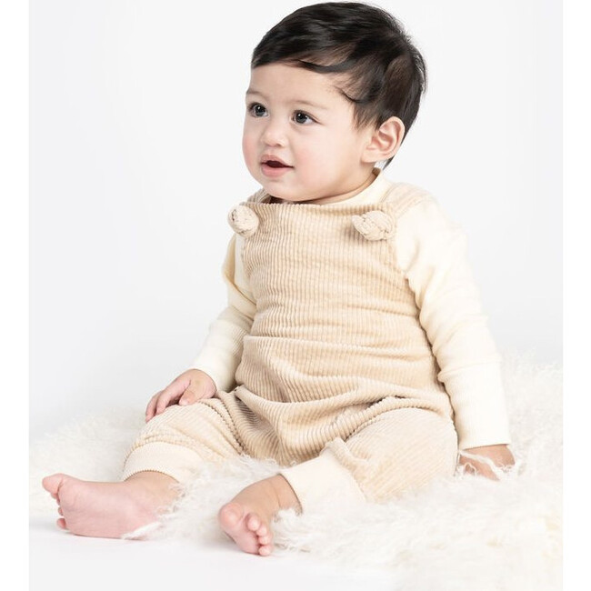 Baby Corduroy Dungarees, Beige