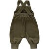 Baby Corduroy Dungarees, Olive - Overalls - 3