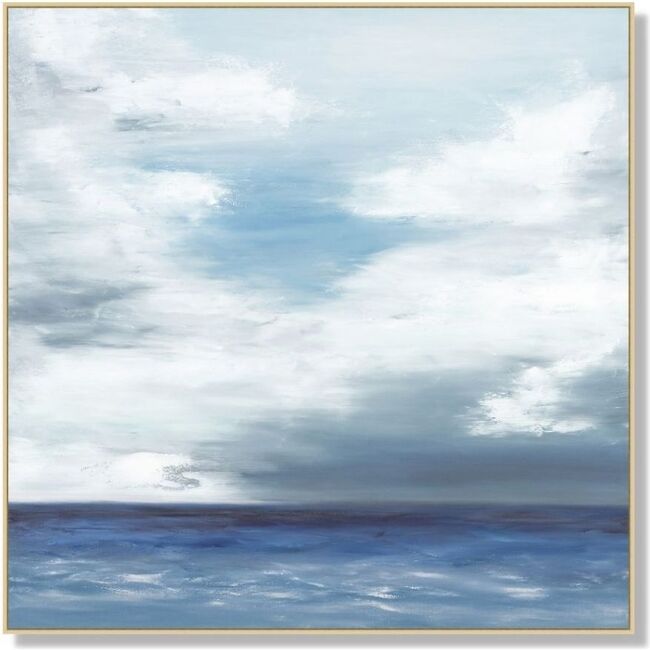 Summer Ocean Framed Art, Blue