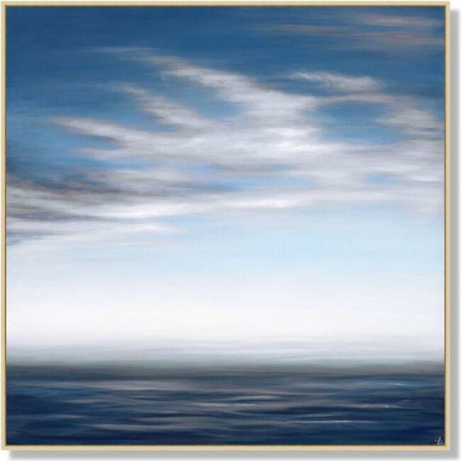 Pacific Horizon 1 Framed Art, Blue