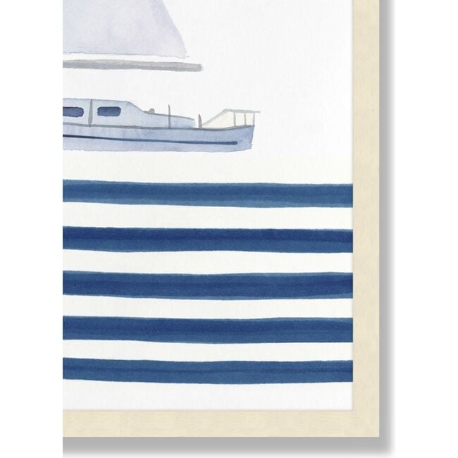 Striped Sails Framed Art, Blue - Art - 3