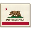 California Republic Flag Framed Art, Red/Cream - Art - 1 - thumbnail