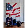 Flag on Canvas by Nathan Turner Framed Art, Red/Blue - Art - 2 - thumbnail