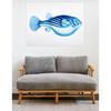 Blowfish Acrylic Art, Blue - Art - 2