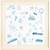 Malibu Mashup Framed Art, Blue - Art - 1 - thumbnail