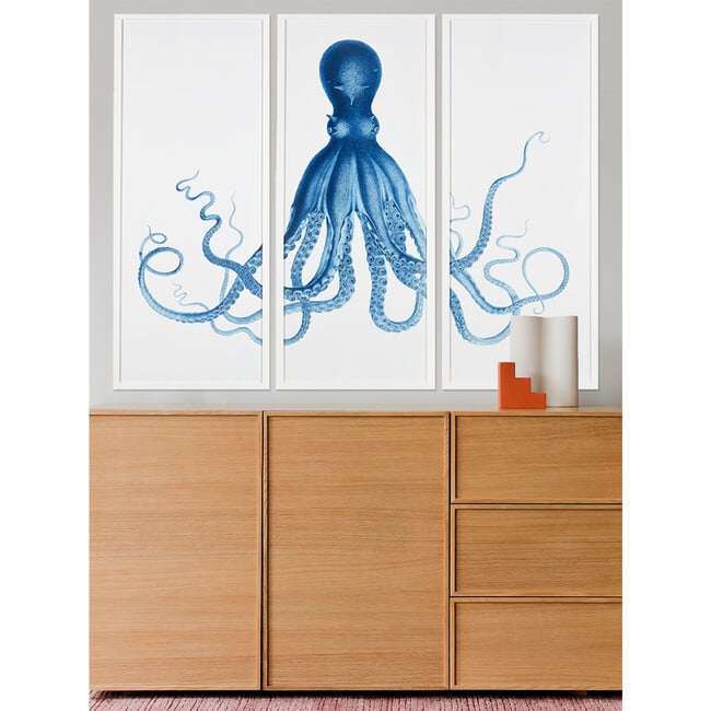 Pacific Octopus Framed Art, White - Art - 2