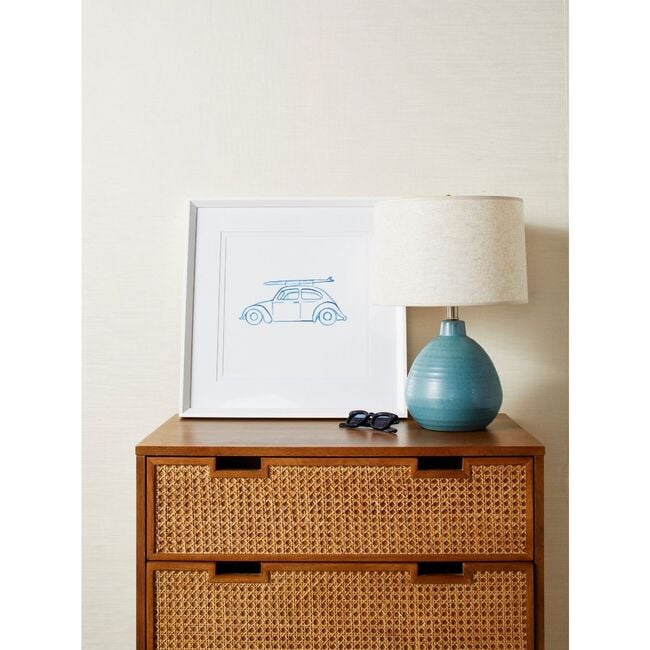 Malibu Surfrider Framed Art, Blue - Art - 2