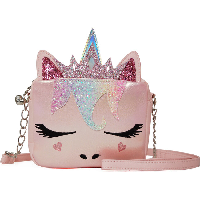 Queen Miss Gwen Sugar Glitter Hair Crossbody, Pink - OMG Accessories ...