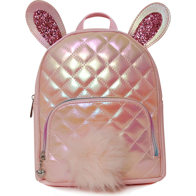 Metallic Quilted Bunny Mini Backpack OMG Accessories Bags