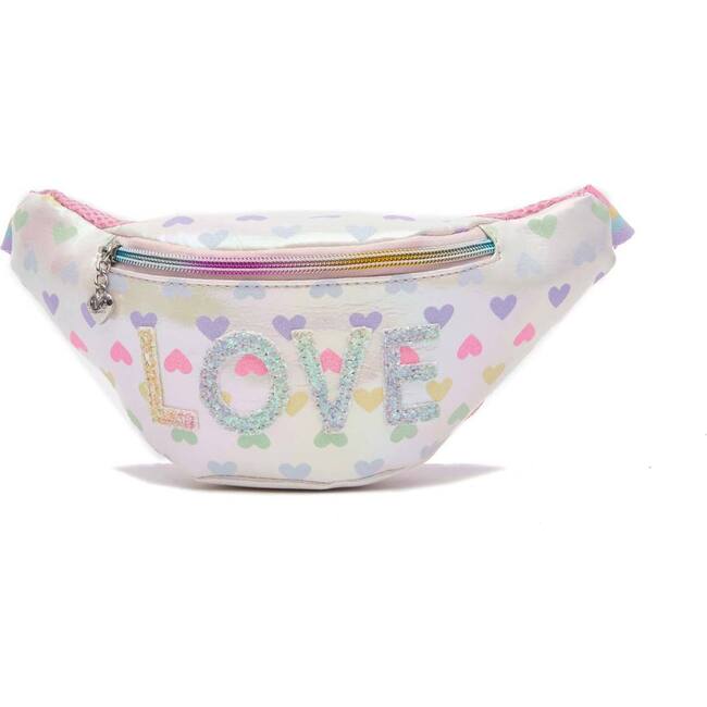 Love Heart Printed Mini Fanny Pack - Bags - 1