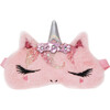 Flower Crown Plush Miss Gwen Unicorn Eyemask, Pink - Eye Masks - 1 - thumbnail
