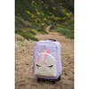 Flower Crown Miss Gwen Unicorn Perforated Luggage, Lavender - Bags - 2