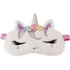 Flower Crown Plush Miss Gwen Unicorn Eyemask, Lavender - Eye Masks - 1 - thumbnail