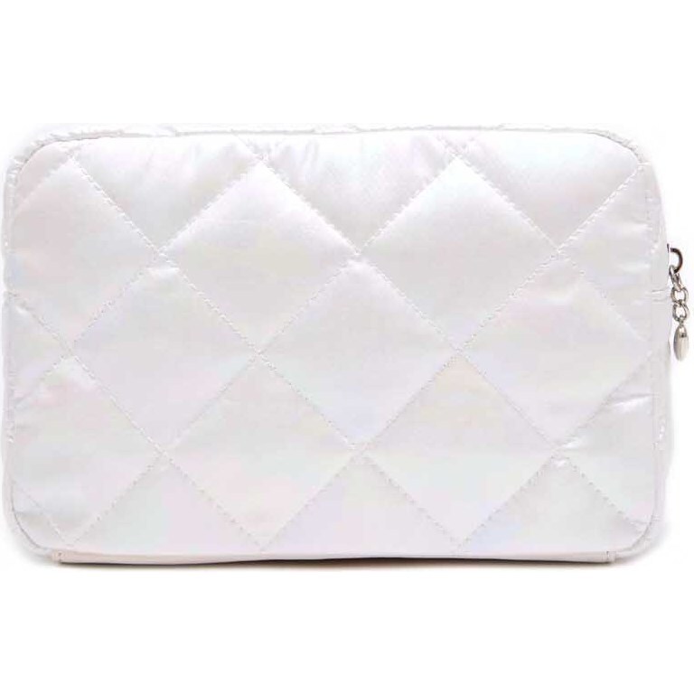 Stuff Puffy Cosmetic Bag, White - OMG Accessories Bags