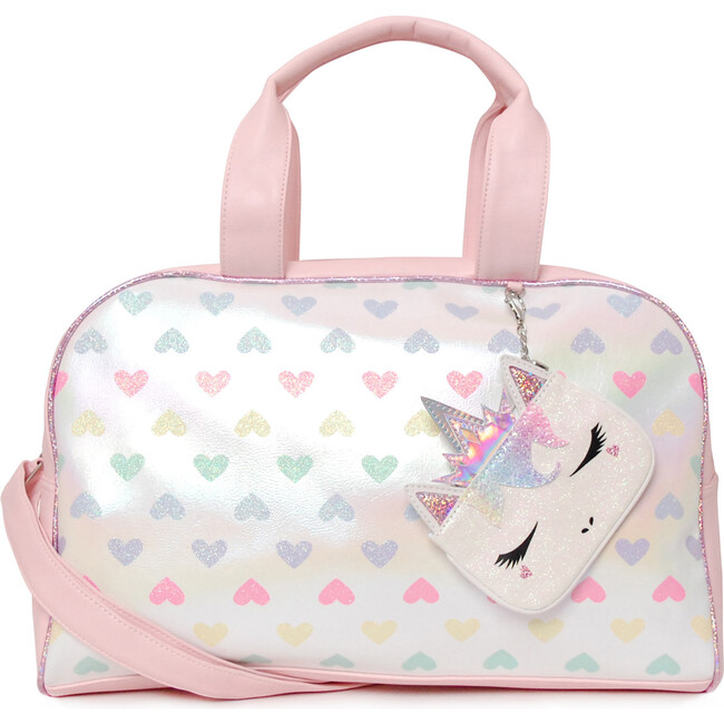 Heart Printed Duffle Bag with Miss Gwen Coin Purse - Bags - 1