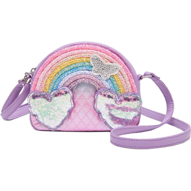 Glitter Rainbow With Confetti Clouds Crossbody - OMG Accessories Bags ...