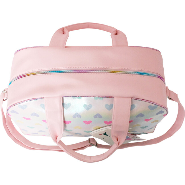 Heart Printed Duffle Bag with Miss Gwen Coin Purse - Bags - 4
