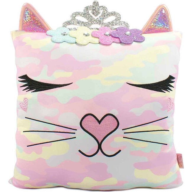 Miss Bella Camo Flower Crown Pillow - Pillows - 1