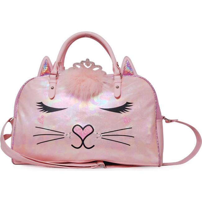 Princess Miss Bella Metallic Pink Duffle Bag, Pink - Bags - 1