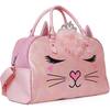 Princess Miss Bella Metallic Pink Duffle Bag, Pink - Bags - 2
