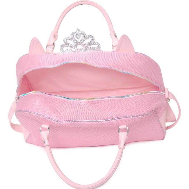 Princess Miss Bella Metallic Pink Duffle Bag, Pink - Bags - 4
