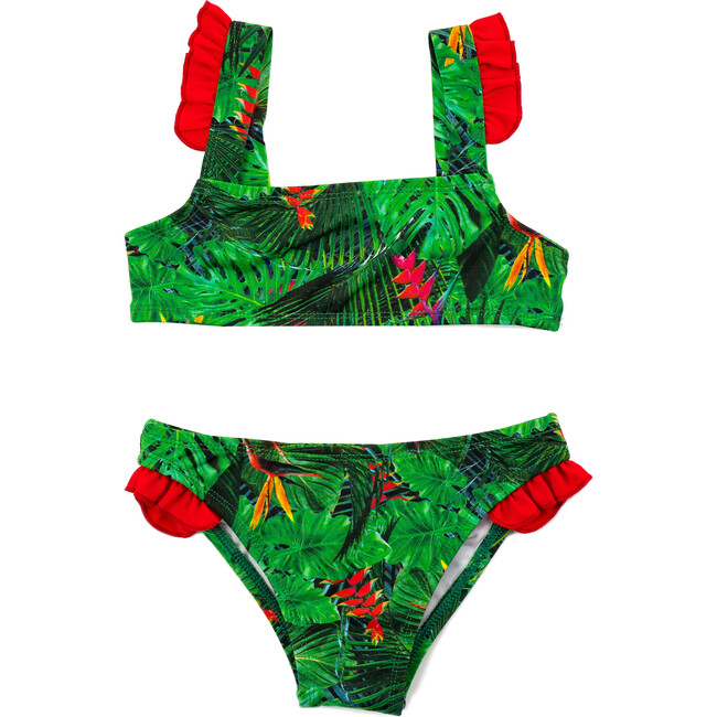 Ruffle Bikini, Tropical Jungle