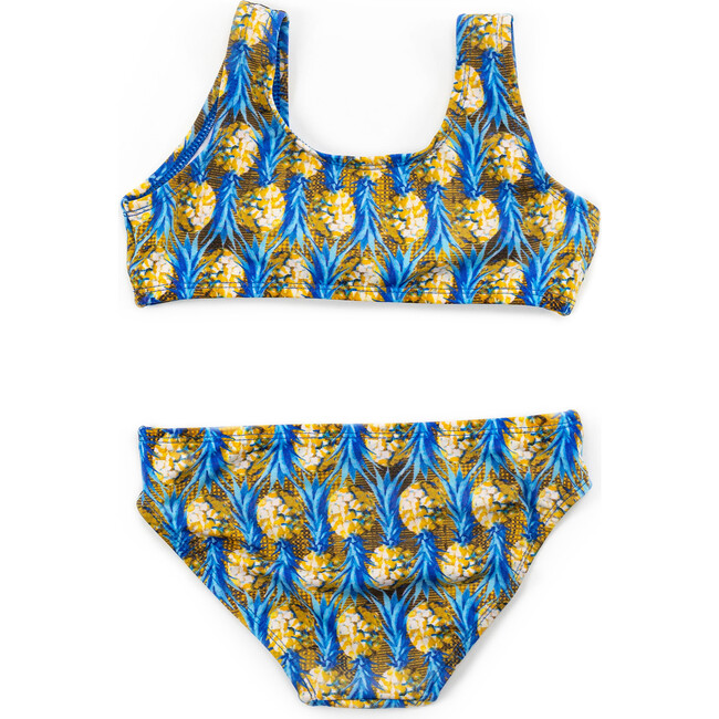 Tie Bikini, Blue Pineapple - Two Pieces - 7