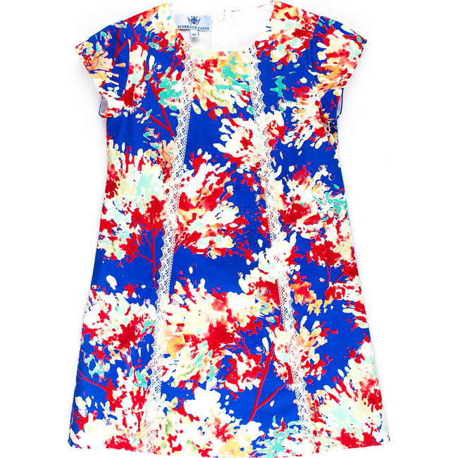 Ava Dress, Blue Floral - Dresses - 1