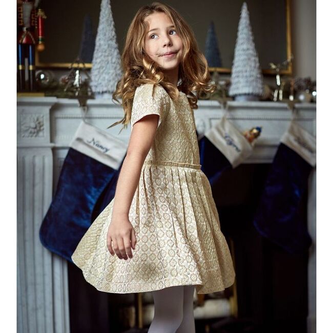 Marcy Dress, Gold - Dresses - 2