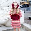 Eloise Tweed Dress, Red - Dresses - 2 - thumbnail
