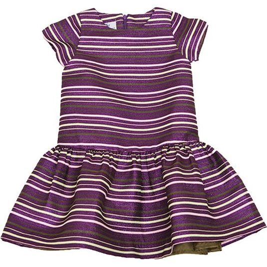Striped Beverly Dress, Purple