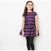 Striped Beverly Dress, Purple - Dresses - 2