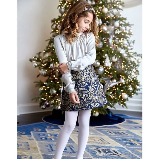Leaf Shirley Skirt, Blue - Skirts - 2