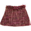 Tweed Coco Skirt, Pink and Gold - Skirts - 2 - thumbnail