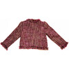 Tweed Coco Jacket, Pink and Gold - Jackets - 2
