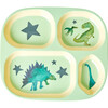 Melamine Kids 4 Room Plate, Dino - Tableware - 1 - thumbnail