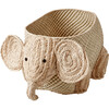 Elephant Seagrass and Raffia Storage Basket, Natural - Storage - 1 - thumbnail