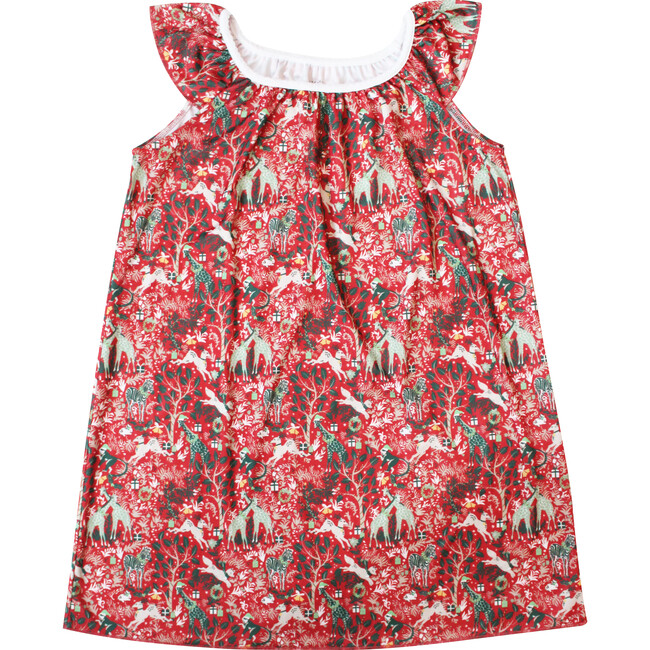 Red Marina Dress, Holly Jolly Jungle - Nightgowns - 1