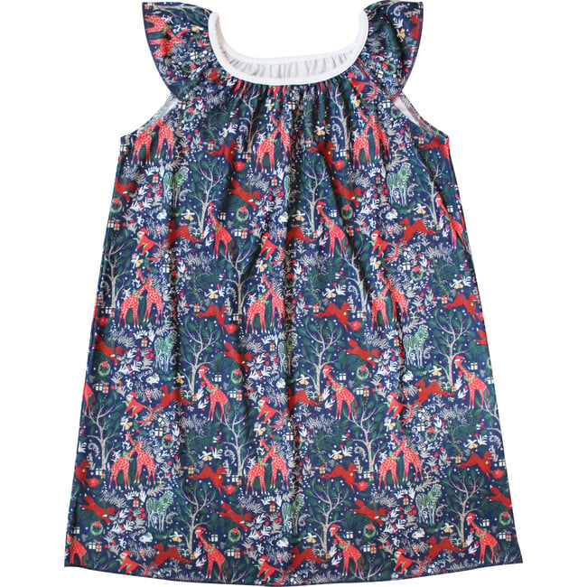 Navy Marina Dress, Holly Jolly Jungle - Roller Rabbit Mommy & Me Shop ...